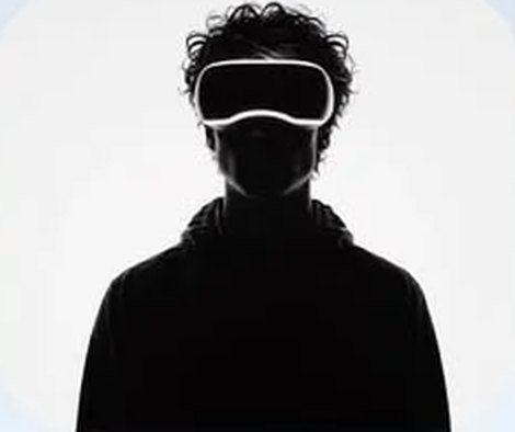 A person wearing the VR-KTV3 headset